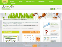Tablet Screenshot of biovegen.org